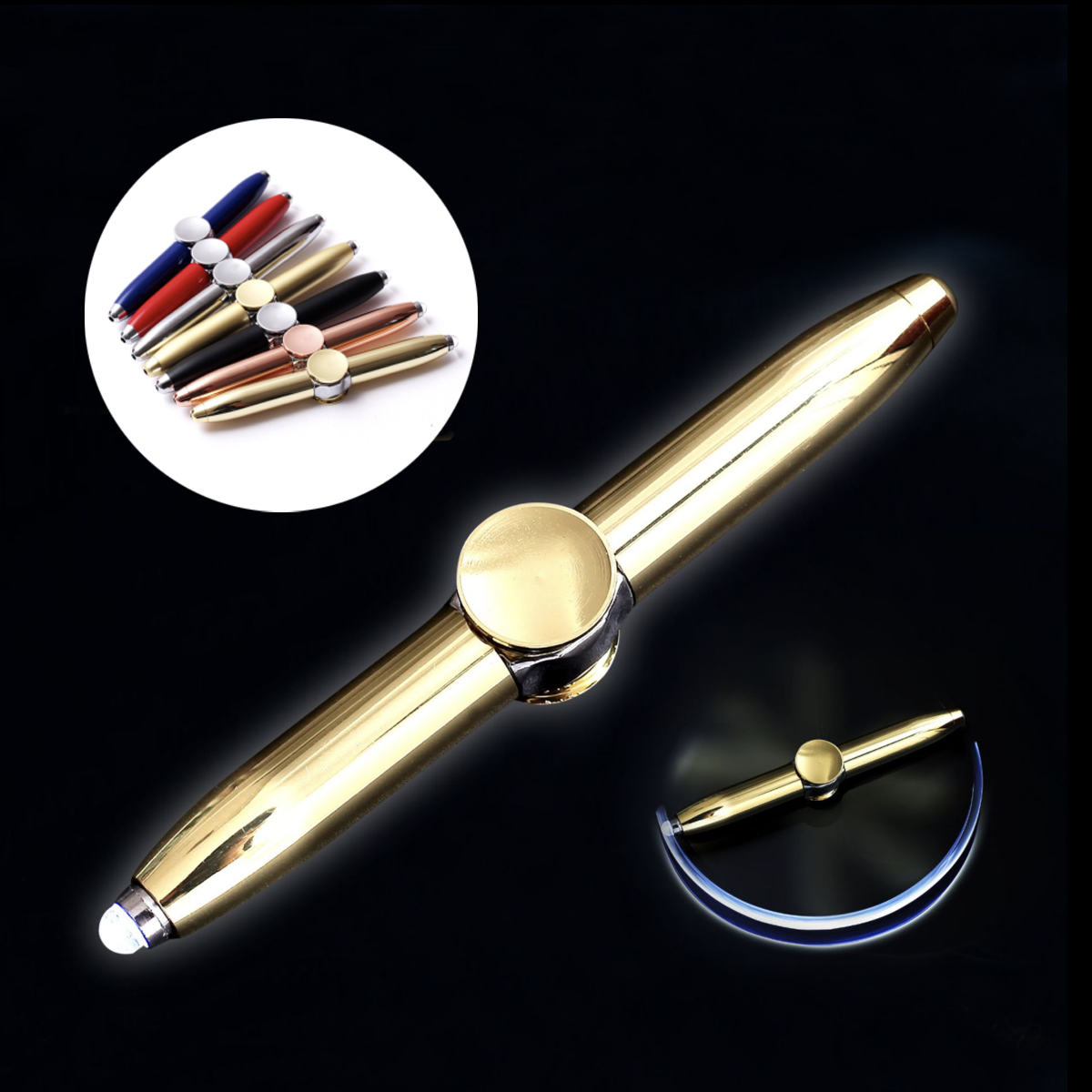 Swivel LED Metal Pen